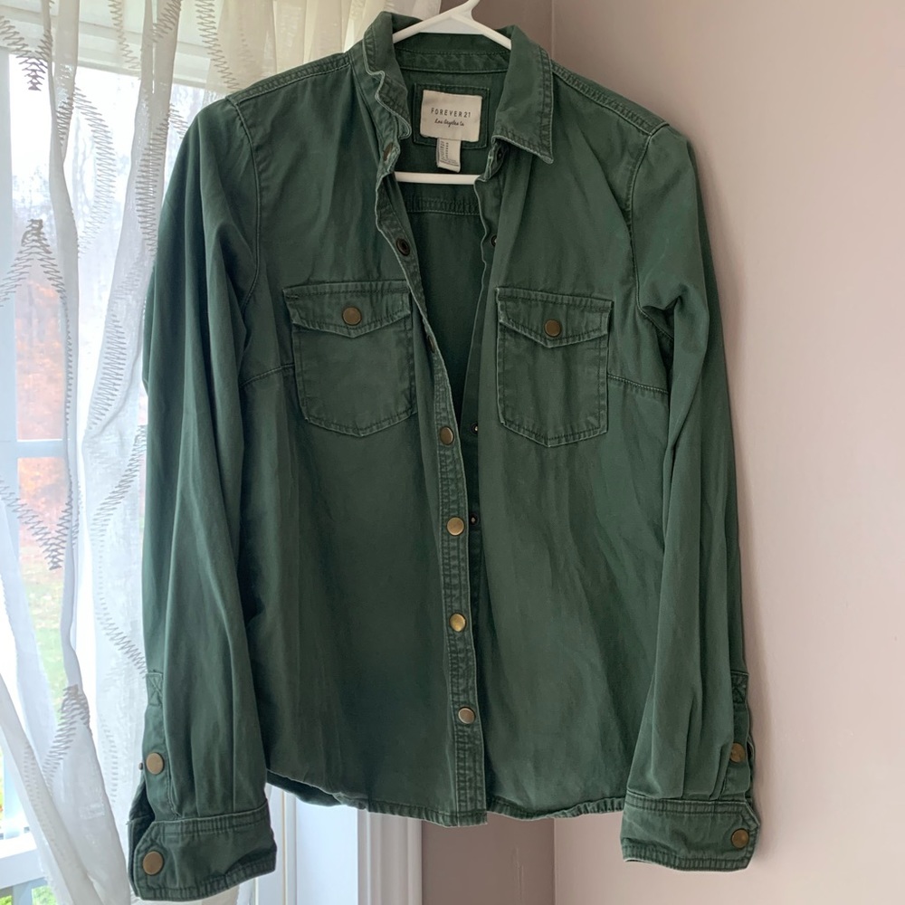Green Button Up Shirt